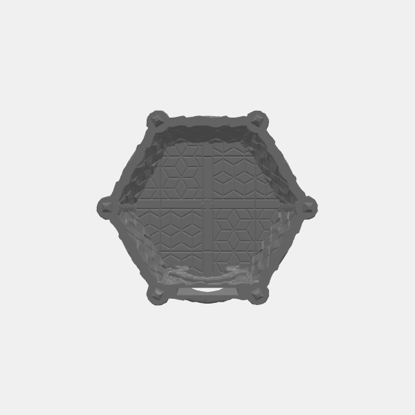 Aetherstone - Dwellings Base - Diamond Stone Flat Wall Flat with arched decoration v1.1.stl