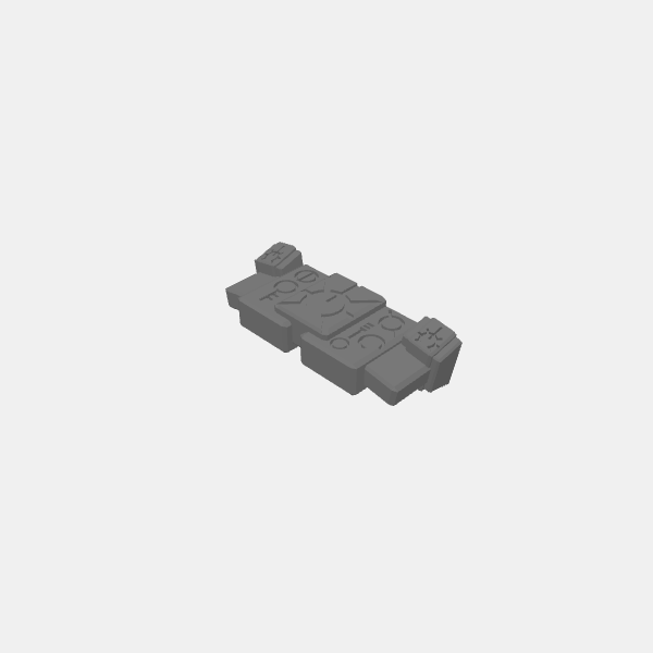 Xenos Necrotic - Obelisk - Barricade Slab Style 2 v1.0.stl