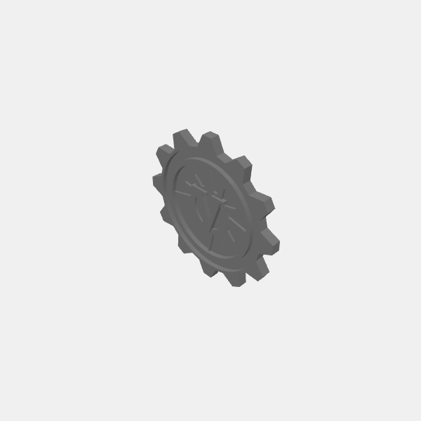 Faction Specific tokens/Objective Marker - 40k 40mm Gear Token - Novamarines V v1.0.stl