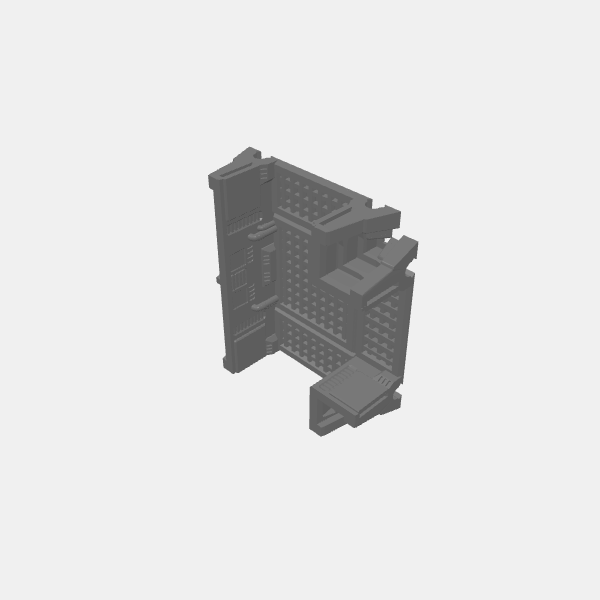 Legion - Imperial Trench - Intersection - Tee v2.0.stl