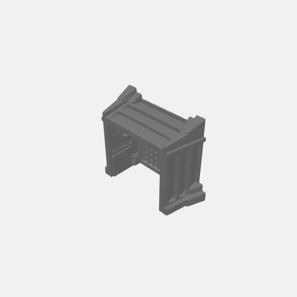 Legion - Imperial Trench - End - Closed v2.0.stl