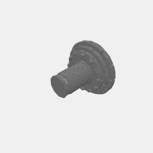 Fantasy - Stone Pedestal for Statue - Tilestone Tower with Flat Top v1.0.stl.stl