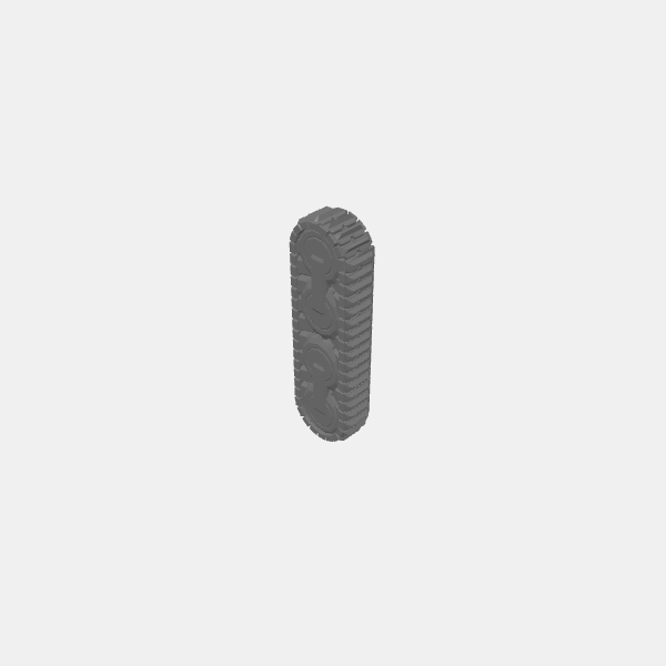 BRUTL - Modular Tank - Tracks - Short Reversible 1.0.stl