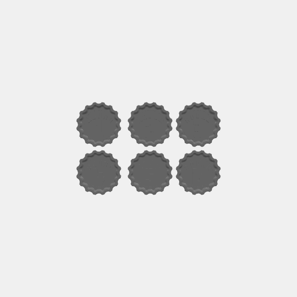 SB3D - Fallout Factions Tokens - Round 1-6 v1.0.stl