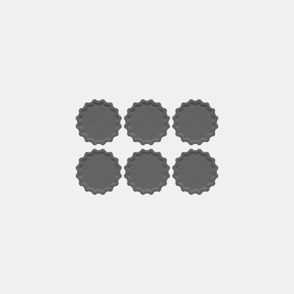 SB3D - Fallout Factions Tokens - Objectives double sided A-F v1.0.stl