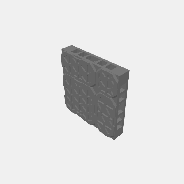 Floor Tiles -Triangle Grating/EC-Sablebadger-Starship-Triangle Grating v1.1.stl