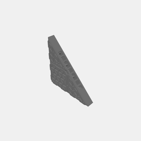 Floor Tiles -Triangle Grating/O-Sablebadger-Starship-Triangle Grating v1.1.stl