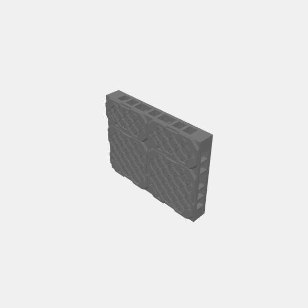 Floor Tiles - Mesh Grating/ED-Sablebadger-Starship-Mesh Grating v1.1.stl