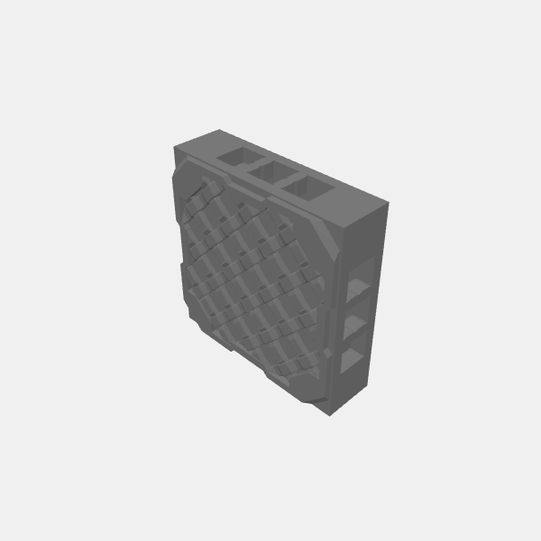 Floor Tiles - Mesh Grating/I-Sablebadger-Starship-Mesh Grating v1.1.stl