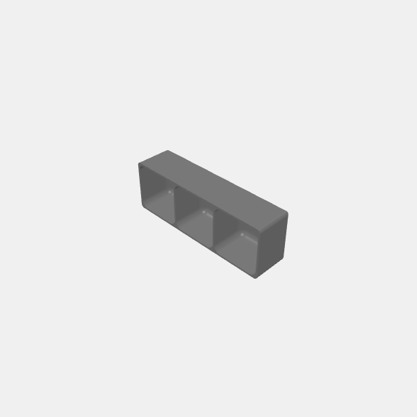 Shipping container Inserts - Token Tray 3x - Two Third Height v1.0.stl