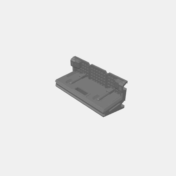Sci Fi - Trench Barricades - Straight 3 inch v1.0.stl