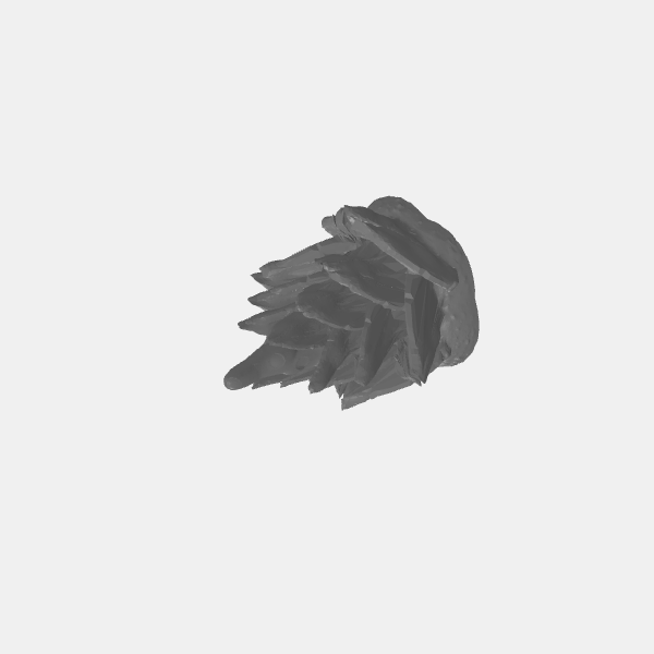 Alien Flora - Radial Leaf Shrub 2 v1.0.stl