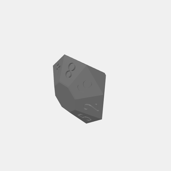Dice - Gemstone Dice -D8 v1.0.stl