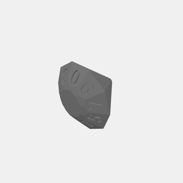 Dice - Gemstone Dice -D10 v1.0.stl