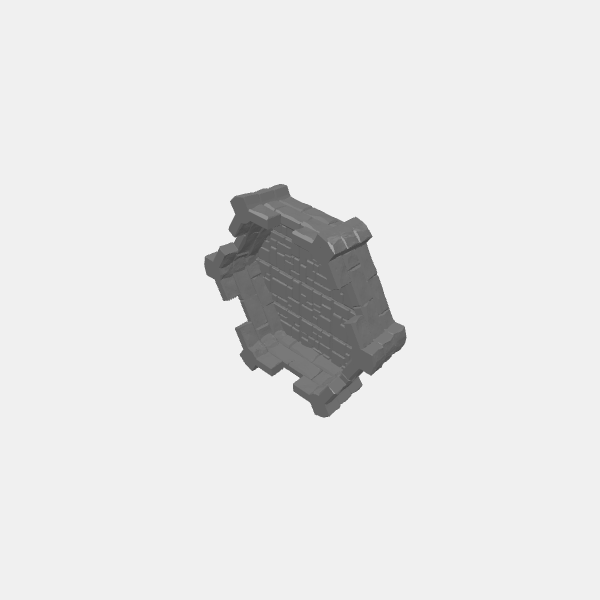 Tilestone Hex Tower - Roof Section - Plain v1.0.stl