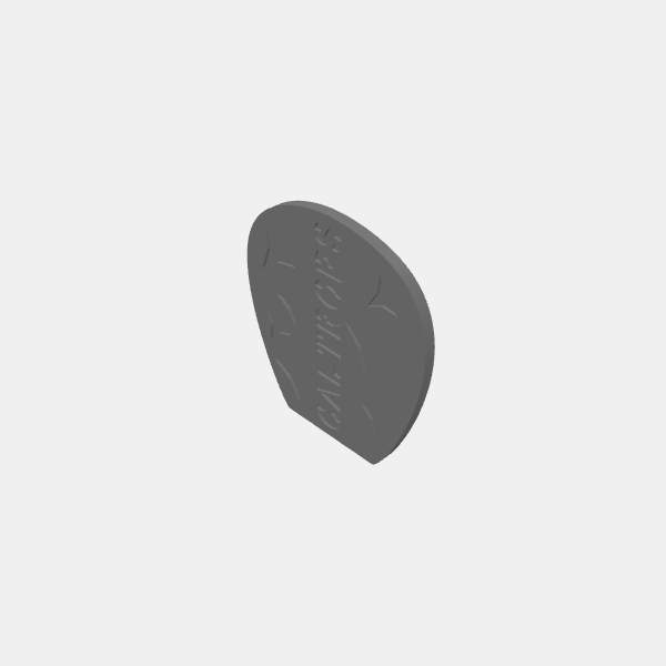 Gaslands - Templates 2022 - Dropped Template - Small Caltrops v1.0.stl