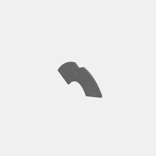 Gaslands - Templates 2022 - Movement - Hairpin v1.0.stl