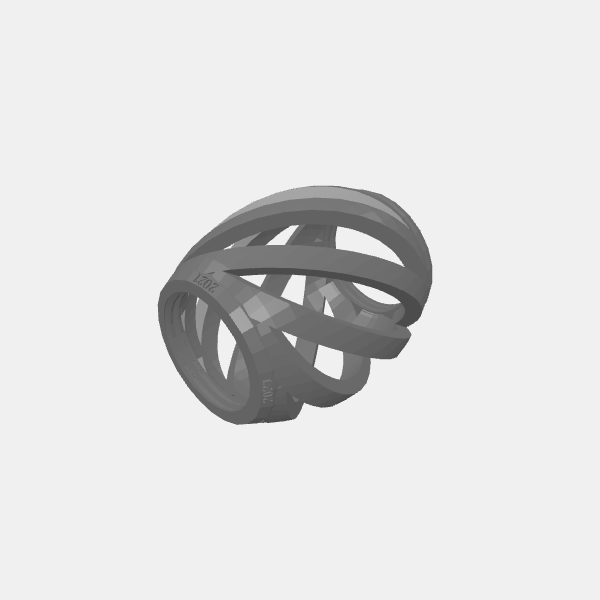 Swirl Christmas Ornament - Center 1 v1.1.stl