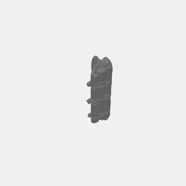 Battlefield Fortification - Makeshift Log Barricade 2 v1.0.stl