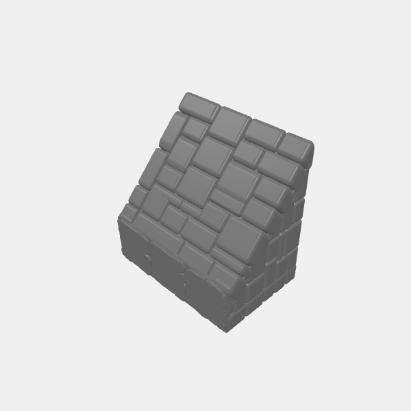 Stackers - Ancient Sandstone - Pyramid Section Square 3x3 No Hiergoglyphs v1.0.stl