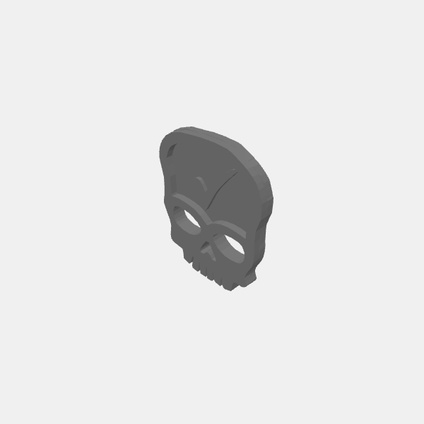 Game Tokens - Skull Shape - Checkmark v1.0.stl