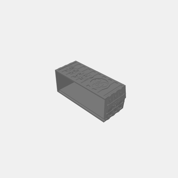 Gaslands - Zombie Bash - Shipping Container - Container v1.0.stl