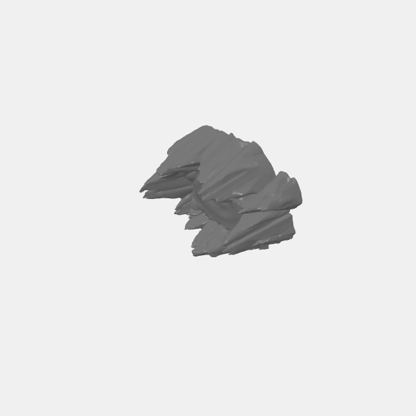 Terrain - Jagged Rock Formations - Rock Pool 1 Filled v1.0.stl