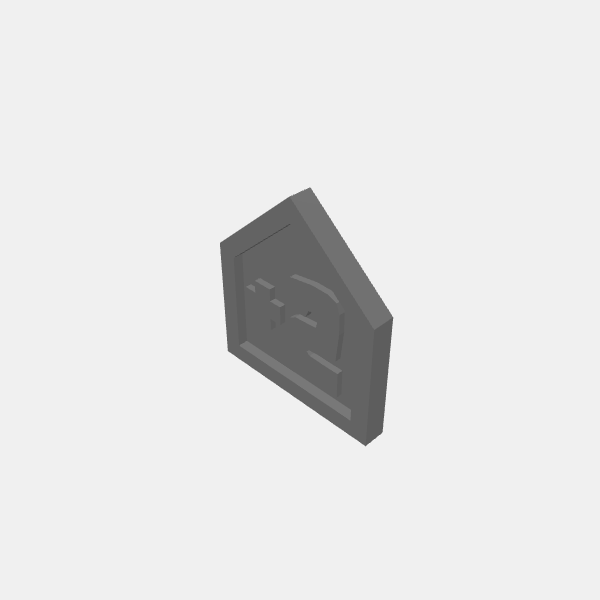 Numbers/Game Tokens - Plus 2 - Upward Arrow v1.0.stl
