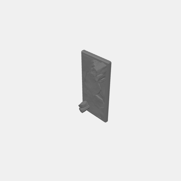 Mini Bases - Basalt - Square Rounded Edge - 25x50mm v1.0.stl