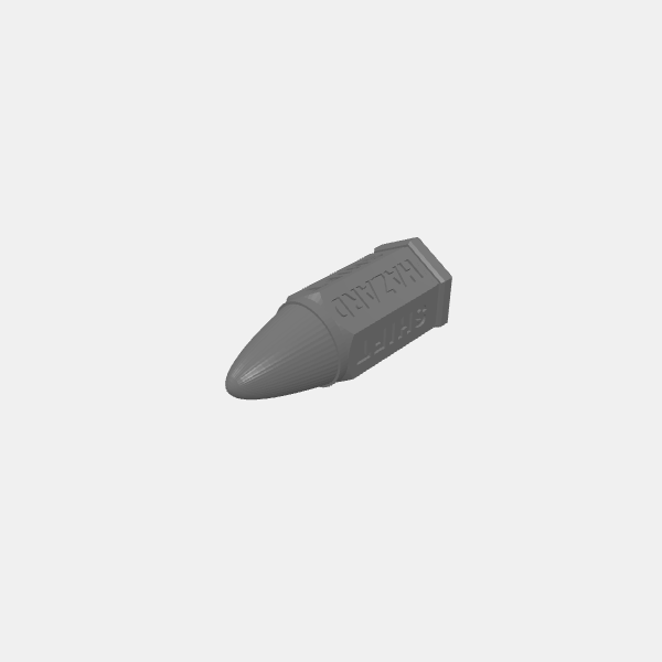 Gaslands Bullet d6 SKID dice v2.4.stl