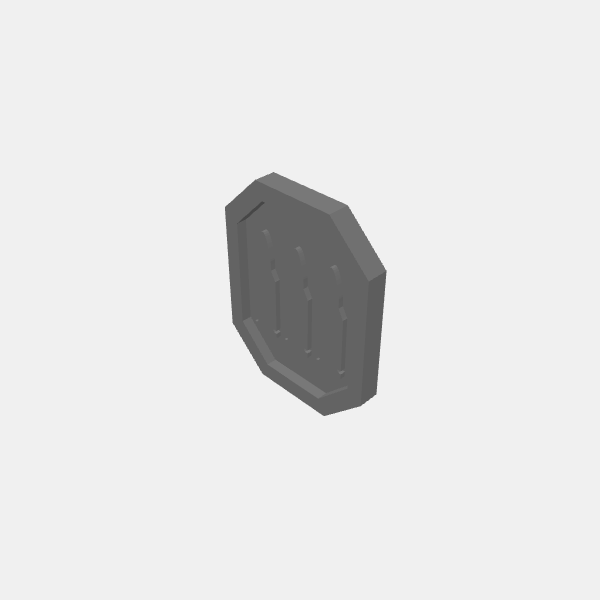 Game Tokens - Ammo 3 Bullets v1.0.stl