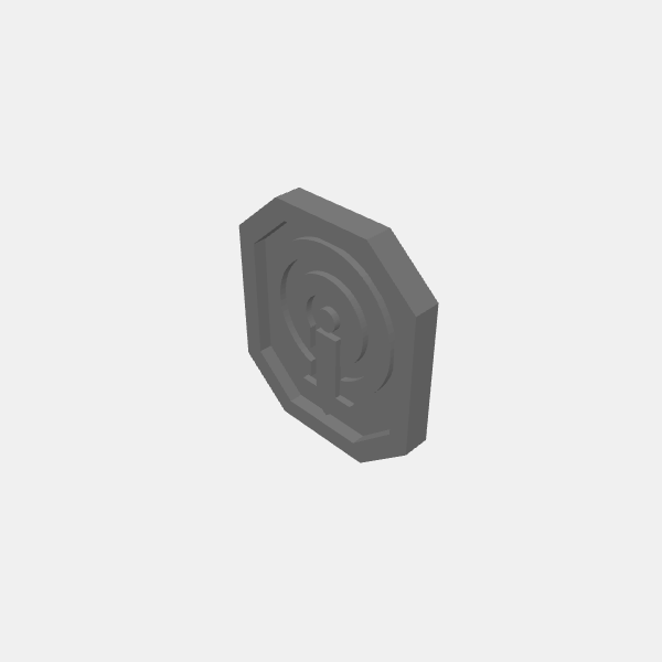 Game Tokens - Target Down Arrow v1.0.stl