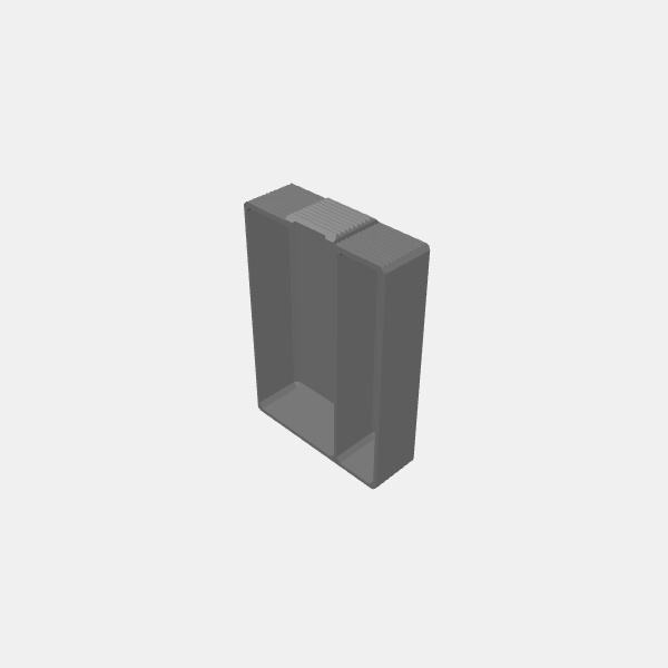 Book Box for Game Bits - Tray - Divided on Side long  v1.5.stl