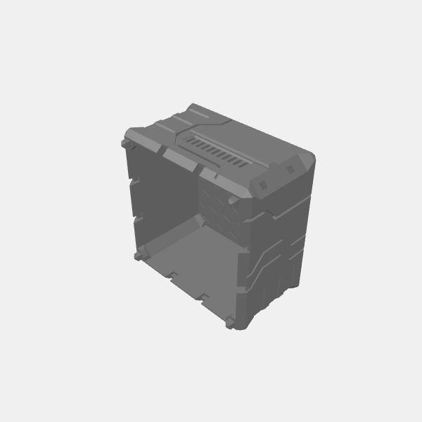 Sci Fi - Modular Buildings Square - Mid Level B 1.3.stl
