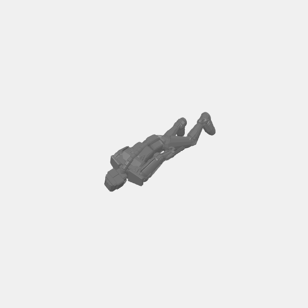 MRD-3r Bot - Posed with Pistol and Knife v1.0.stl