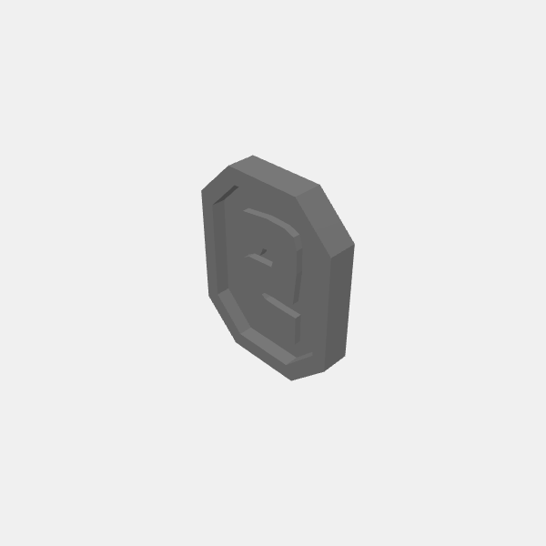 Game Tokens - Number 2 v1.1.stl