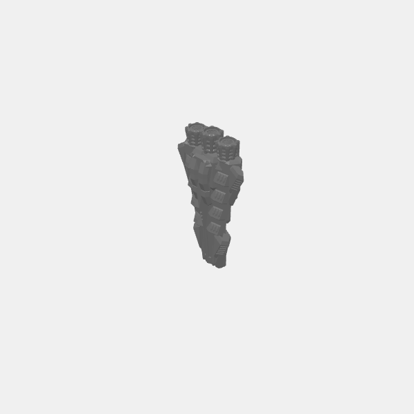 A Billion Suns - Kiriian Collective - Mass 3 - Destroyer v1.1.stl