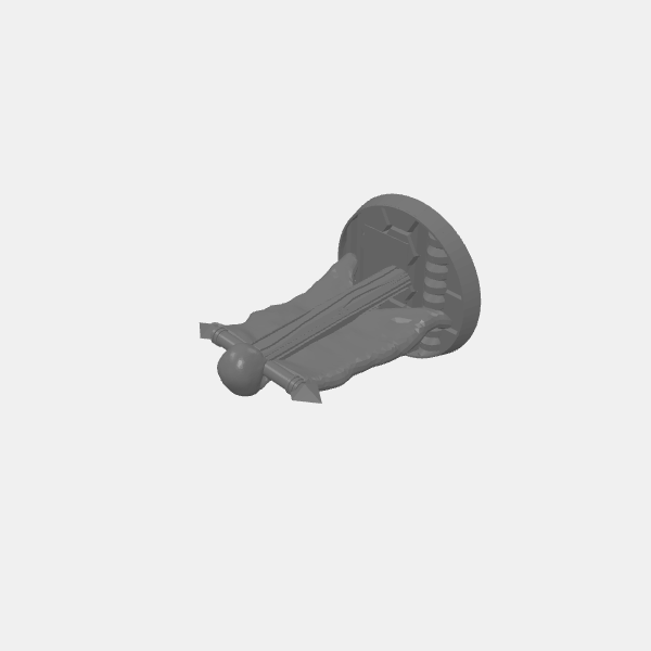 Objective Marker - Grim Dark Sci Fi Banner Marker - 5 - v1.0.stl