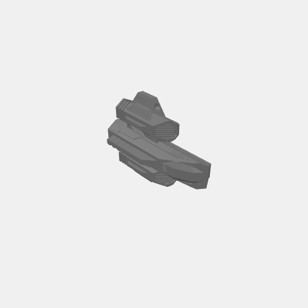 Sci Fi - Landing Shuttle Craft v1.0.stl
