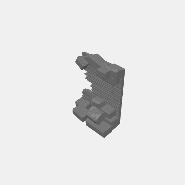 Fantasy - Tilestone Ramparts - Ruined Top Walkway 2 v1.1.stl