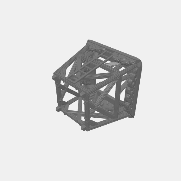 Gaslands - Watchtower Scaffold with Sandbags and Ladder v1.0.stl