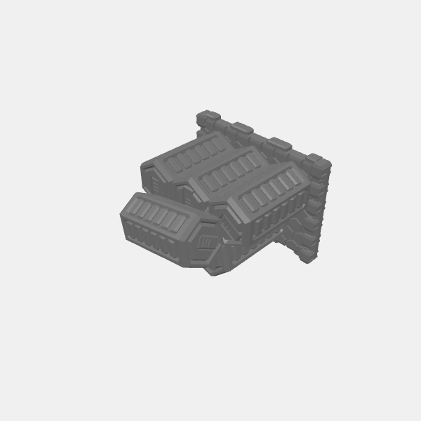 Sci Fi - Shipping Crates Scatter - Hex Barrel - Multiple Stacked on Space Pallet 1 v1.0.stl.stl
