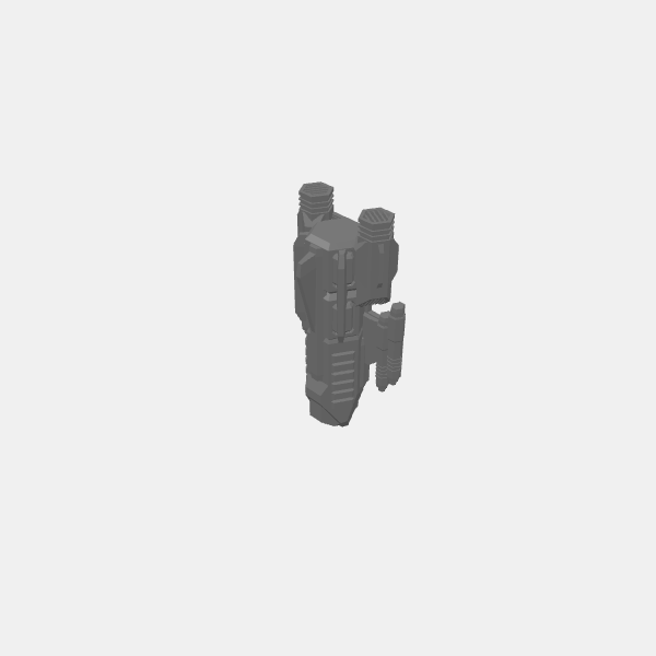 Billions Suns - Mellivoran Fleet - Ship - Gunship v1.0.stl