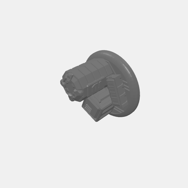 Loot Marker - Barrel and Crates/Sci Fi - Objective Marker -25mm base - Barrel and Crates - 2 v1.0.stl