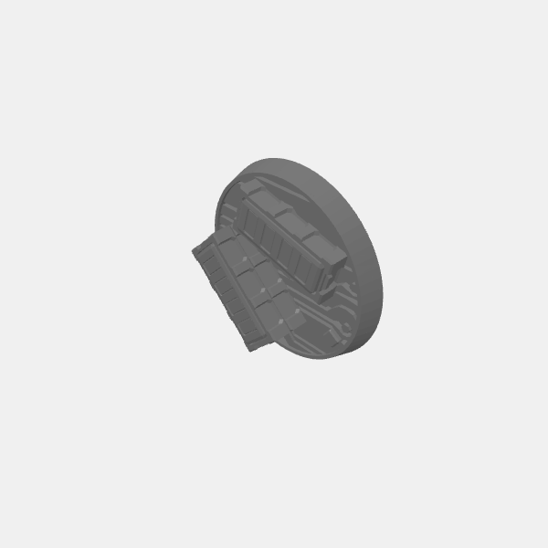Loot Marker - Flat Crates/Sci Fi - Objective Marker -32mm base - Flat Crates - 1 pip v1.0.stl
