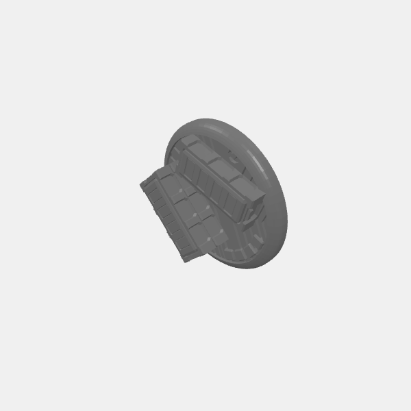 Loot Marker - Flat Crates/Sci Fi - Objective Marker -25mm base - Flat Crates - 4 pips v1.0.stl