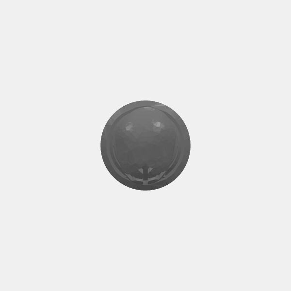 Obejctive Marker - Trench Crusade - Skull Pedestal - Number 1 v1.0.stl