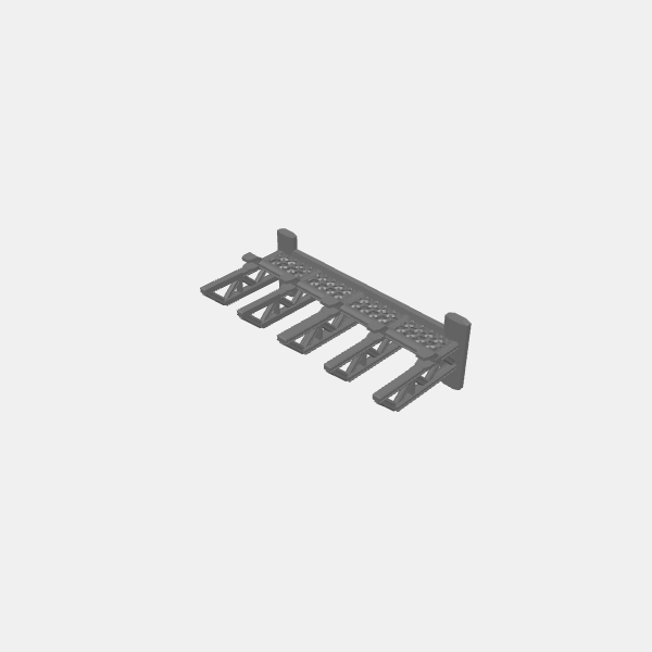 Gaslands Billboards - Roadside Scaffold wide width v1.0 .stl