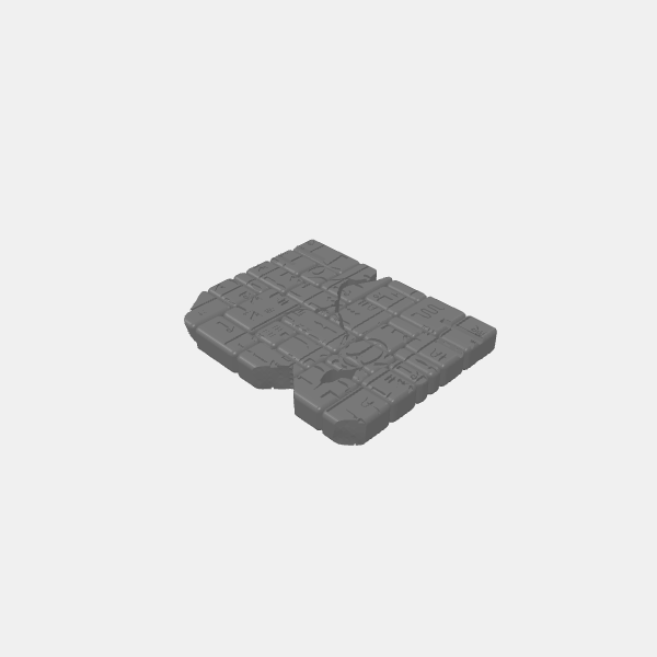 Ancient Sandstone - Walls - Wall ruined 75mm v1.0.stl