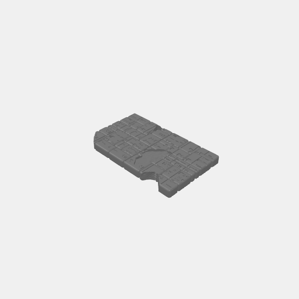 Ancient Sandstone - Walls - Wall ruined 100mm v1.0.stl